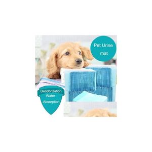 Casas de cachorro Canis Acessórios Fralda para gato de estimação Super Absorvente Almofadas de treinamento para cachorros Polímero Secagem mais rápida Tapetes saudáveis Who Dhk73