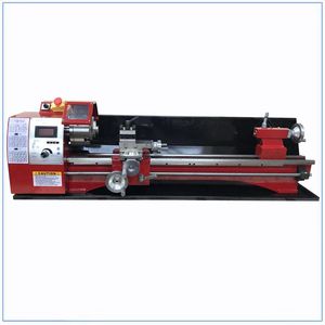 Machinegereedschap mini torno de metal de precisão, motor sem escova, 1100w, mini máquina de torno de rosca métrica e polegada