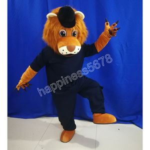 Hot Sales Wear T-shirt Shorts Lion Mascot Costume Anpassning Tema Fancy Dress Ad Apparel Festival Dress