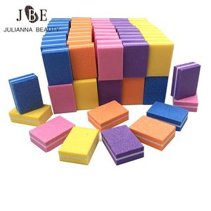 Narzędzia 100pcs Profesjonalny mini paznokci kolor Kolor Buffing Lime A Ongle Sanding Block Poliska gąbka