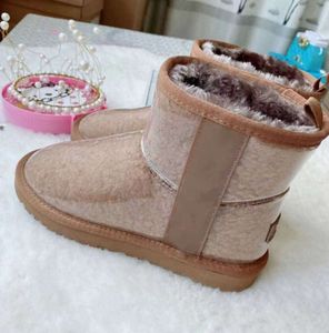 UG designer australiano clássico claro mini UGGsity botas de lã de ovelha caxemira crianças crianças criança curto ii triplet Austrália bebê meninos meninas marca bota de neve de inverno