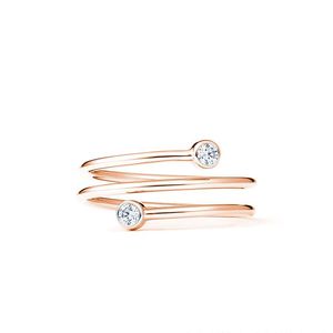 18 Karat Gold, luxuriöser Kristalldiamant, glänzende Markendesignerringe für Frauen und Mädchen, 925er Sterlingsilber, eleganter Frühlings-Pferdeauge-Stein, einfacher Ring, Schmuck, Geschenk