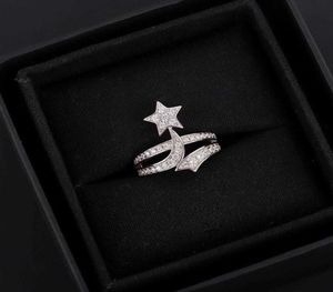 Marke Reine 925 Sterling Silber Schmuck Für Frauen Stern Ringe CZ Diamant Ringe Hochzeit Schmuck Verlobung Zweig Ring Luxury1873928