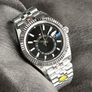 Zegarki zegarków męskich Watchy Wysokiej jakości luksusowe zegarki niebo 42 mm automatyczny ruch maszyn 904L zegarki ze stali nierdzewnej Luminous Sapphire z pudełkiem