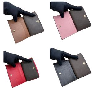 Äkta läder plånbok med låda kvinnor män blixtlås myntväska stor kapacitet kreditkortshållare xmas gåva för plånböcker