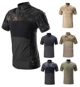 Outdoor Camouflage T Shirt Hunting Shooting US Battle Dress Uniform Tactical BDU Army Combat Clothing Camo Shirt NO050144593677