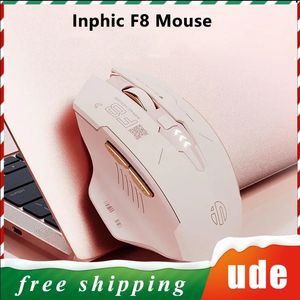 Keyboard Mouse Combos Inphic F8 Wireless Bluetooth 2 4GHz Three mode Mute Typec Rechargeable USB Computer Accessories Gift Esports Game 231130