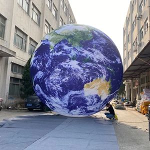 Hängande inblåsbar jord led balloon globe jätte dekoration uppblåsbar jordkuljätte uppblåsbara planeter
