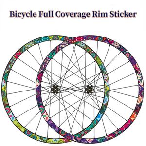 Cykelgrupper MTB RIM -klistermärken Väg Bike Wheel Set Decal Cycling Waterproof Decoration Film 26 