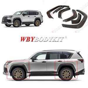 for model Lexus LX600 upgrade/Body Kits/Fenders/Front fenders/Fender wing sheet with door stripe/Bumpers/WideBody kit for/6 parts body extension/Car Exterior/carbon