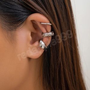 3 Pcs/Set Small Cute C Shape Ear Clips Earrings for Women Trendy Gold Color and Silver Color Accessories 2023 Fashion Jewelry