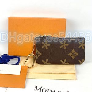 M62650 Mulheres Genuíno Couro Chave Moeda Bolsa Mens Carteira Flor Preta Poke Titular Cartão Chaveiro Designer de Luxo Pequenas Carteiras Zippy Moeda Bolsas CardHolder Bolsa Chave