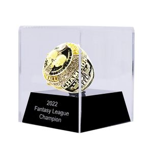 Fantasy Football Championship Ring con stand full size 8-14 Drop 259n