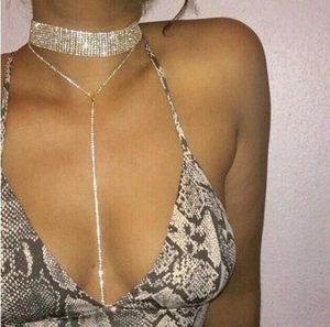 big brand fashion full diamond chocker bling party flash necklace woman charm jewelry hihop jewelr4064566
