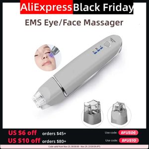 フェイスケアデバイス2 in 1 EMS EYE FACE VIBRATION MASSAGER PORTABLE ELECTRICERECTRICE DARK CIRCLAL REMOVAL ANTIEA EYE EYE WRINKLEビューティーケアツール231130