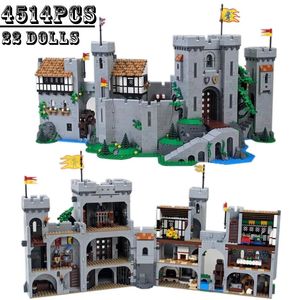 Julleksakstillbehör i lager 4514 PCS Lion King Castle Compatible 10305 85666 Building Blocks Bricks Education Kids Christmas Birthday Presents Toy 231129