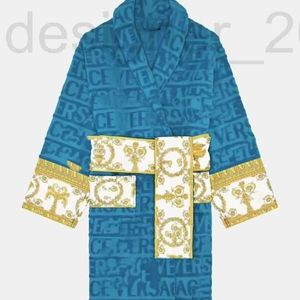 Men's Hoodies & Sweatshirts Designer Bath Robe Long Hoodie Lovers Couples Longstyle LUXURY European printing bright 100% cotton luxurious Couple wholesale