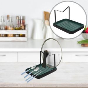 Dinnerware Sets Black Chopping Board Useful Kitchen Gadgets Cooking Ladle Holder Pan Cover Stand Cutting Home Supply Accessories Pot Lid