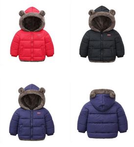 Baby Boys Girls Winter Jacket Cotton Wyściełane ubrania Dzieci ciepłe kurtki z kapturem odzież wierzchnia Dzieci Zima ciepło w dół płaszcze Ubrania