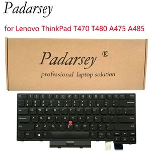 Tangentbord Padarsey Replacement Notebook Keyboard Compatible för Lenovo ThinkPad T470 T480 A475 A485 Laptop No Backlight 231130