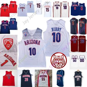 2020 Arizona Wildcats Camisa de basquete NCAA College Green Bibby Mannion Zeke Nni Arenas Terry Lauri Markkanen Andre Iguodala Max Hazzard