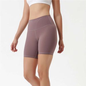 Lu Lu Shorts Aligta Lemon Yoga Super Stretchy Athletic High midja