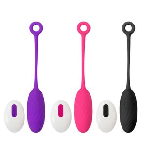 Sex Toy Massager 10 Frequency Vibration Wireless Remote Control Water Droplets Threaded Tadpole Jumping Egg Female Sex Toys