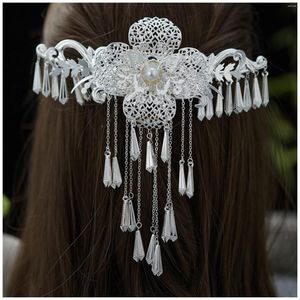 Necklace Earrings Set Miao Nationality Jewelry Sparkling Banquet Hair Accessories Headdress For Party Outfit Cloth Matching