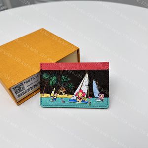 새로운 코인 카드 소지자 M82853 여성 남성 디자이너 패션 장착 포켓 럭셔리 지갑 동전 신용 카드 케이스 브라운 모노그램