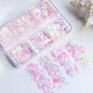 Nail Art Decorations Star Moon Manicure Accessories False Eyelash Glitter Flakes Sequins Jewelry