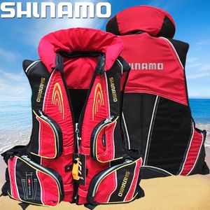 Life Vest Buoy Outdoor High Buoyancy Fishing Life Vest Multiple Pockets Detachable Water Life Jacket Surf Swimming Reflected Life Jacket 231201