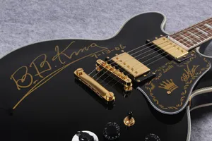 2023 new solid matt black electric guitar models commemorative models guitar