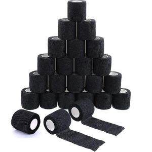 Macchina per tatuaggi Black Grip Bandage Cover Avvolge Nastri Non tessuto Impermeabile autoadesivo Accessori per la protezione del polso delle dita 231130