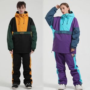 Skiing Suits Winter Ski Suit Women Overalls Outdoor Snowboarding Jacket Men Thickened Warm Set Wind Proof Waterproof Snow Pants 231130