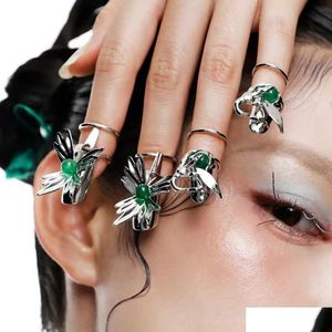 Smart Rings French Super Fairy Ins Tide Cold Wind Personality Fashion Niche Female Internet Celebrity Sparkling Ring Nail Decoration D Otxyb