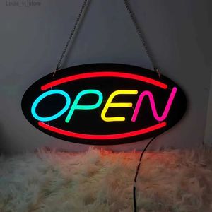 LED Neon Sign USB Open Neon Sign Light LED -lampor Vägg hängande dekor Romantisk atmosfär Ljus för hembutik Business Bar Club Dekorativ YQ231201