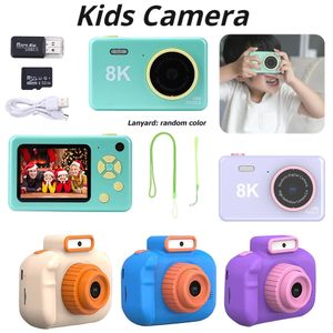 子供キッズカメラデジタル教育玩具HDスクリーンDualcamera 1080p Lanyardの初心者幼児ギフト231221との充電