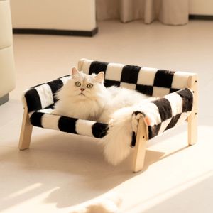 Canis canetas Mewoofun Cat Bed SofaWooden Resistente Fofo Camas para cães para gatos e cães pequenos Móveis para animais de estimação elevados 231130