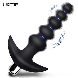Sex Toy Massager Anal Plug Vibrator Beads Men Prostate Massager Buttplug Soft Silicone Big Butt Good for Adults Toys for Man Woman