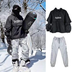 Garnitury narciarskie 30 ° csnowboarding garnitur dla mężczyzn dla kobiet kombinezonu zimowe ciepłe wiatroodporne spodnie kurtki snowboardu 231130