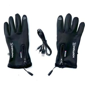 Sporthandschuhe, USB-elektrische Heizung, Angelhandschuhe, 5 Finger, Vollwärme, zum Mitnehmen, Dispatcher, Winter, Radfahren, Jagd, warme Handschuhe, Bare-Finger-Touch, 231201