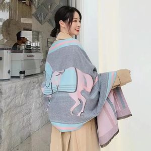 高品質の汎用性のあるカシミアブランケットフックソフトウールショールブランケットポータブルウォームソファトラベルフリース編みコーナーデザイナーブランケット