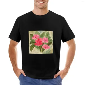 T-shirt da uomo T-shirt Plumeria Camicia per ragazzi con stampa animalier Abbigliamento estivo Divertente pesante per uomo