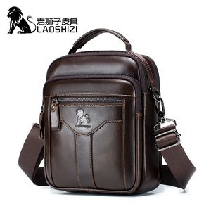 Taille Taschen Handtasche männer Tasche Echtes Leder Schulter Mann luxus design umhängetasche umhängetaschen für männer 231130