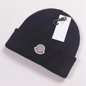 Designer-Wintermütze, Designer-Beanie für Herren und Damen, gestrickte dicke warme Beanie-Mütze, Herbst und Winter, Unisex-Kappen und Hüte, Outdoor-Mütze für Frauen, MONCLiR-Beanies