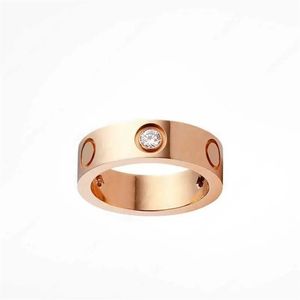 Anéis de banda anel de designer para mulheres jóias rosa ouro prata esterlina titânio aço diamante anéis vintage clássico adolescente meninas homens c274b