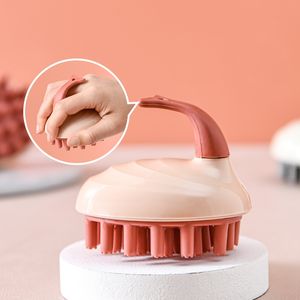 Wielofunkcyjny silikonowy masaż skóry głowy grzebieni szczotka prysznicowa mini głowica masaż masaż myjnia czysta pielęgnacja do włosów pędzel Q804