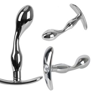 Brinquedo sexual massageador ikoky massagem de próstata plugues anais de metal brinquedos de aço inoxidável para homens mulheres gay estimulador anal plugue anal