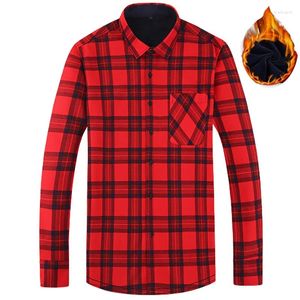 Homens T Camisas Forro de Lã Manga Longa Mens Botão Engrossar Inverno Térmico Trabalho Ao Ar Livre Caminhadas Outwear Sportswear