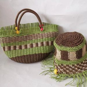 Evening Bags Handmade Bag Ethnic Style Straw Fashion Craft Gift Travel Souvenir